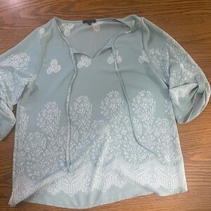 Light Blue West Kei Floral Top